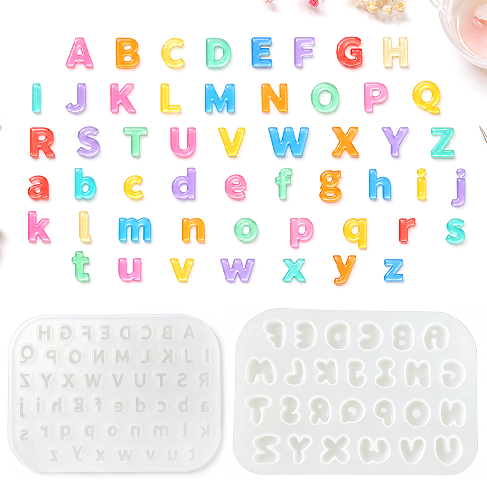 Resin Art Alphabet - S0321 Mini moule en silicone pour