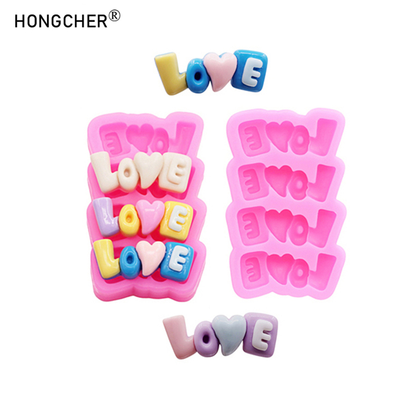 Resin Art Alphabet - Moule en silicone Lettres LOVE pour