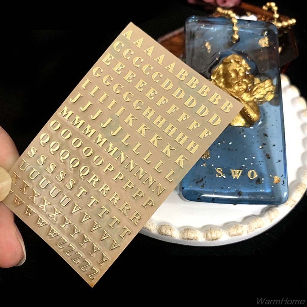 Resin Art Alphabet - Lettres anglaises de remplissage de résine