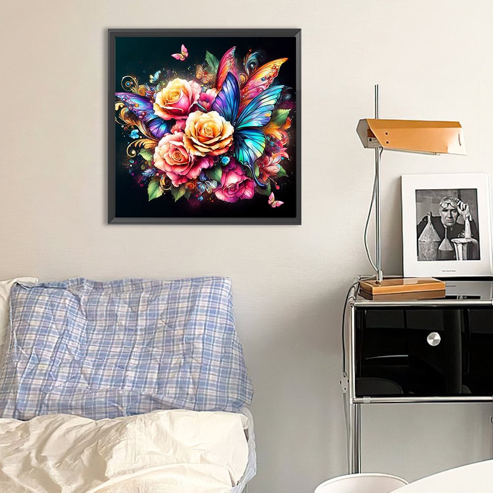 Resin Art Rose - Diamant peinture famille fée poussière diamant