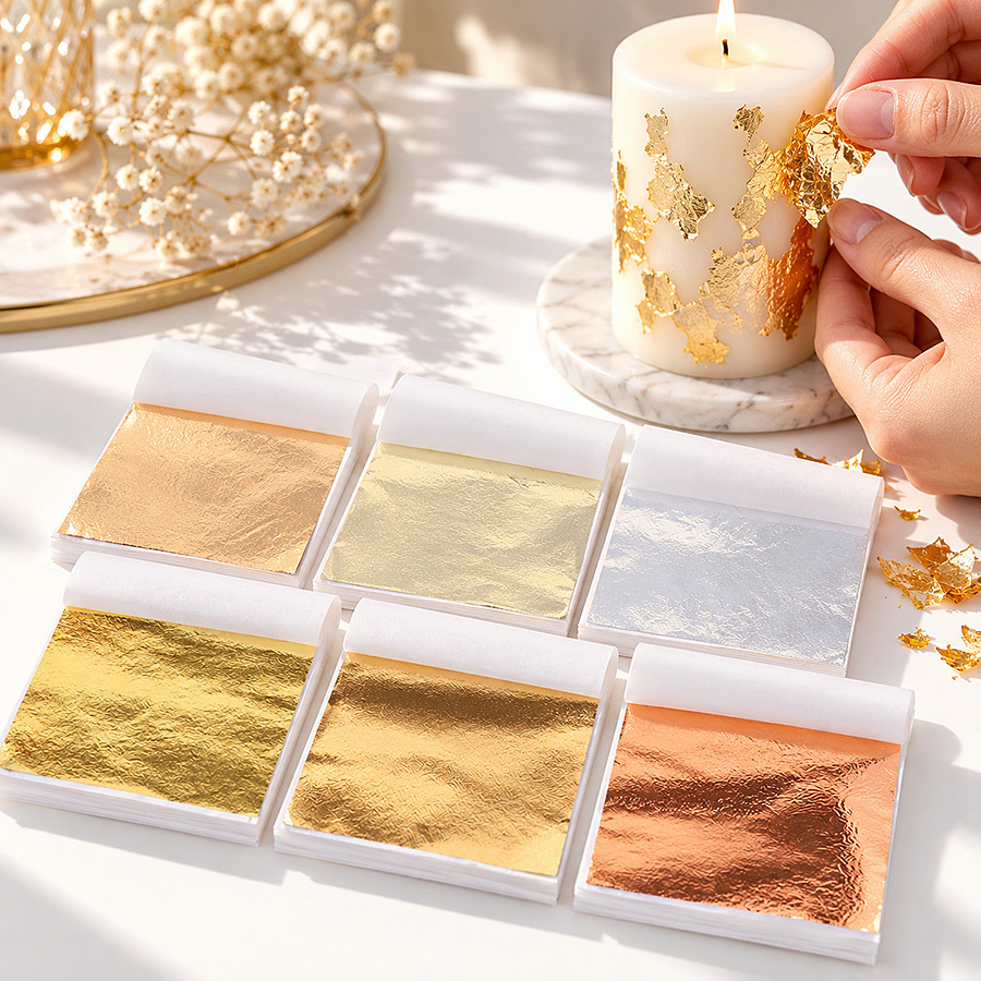 Resin Art Wedding Gift - 100 feuilles de papier doré pour