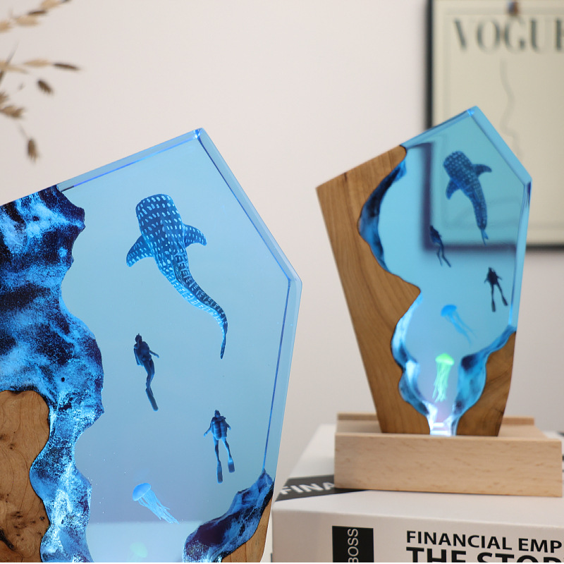 Ornement lumineux de bureau en - Resin Art Wedding Gift avis et prix