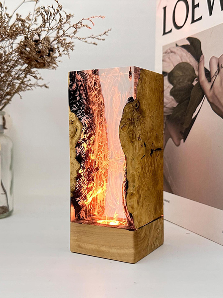 Lampe de table créative en rés - Resin Art Baby avis et prix