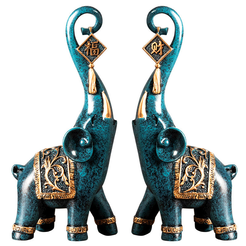 Une paire de figurines éléphan - Resin Art Wedding Gift avis et prix