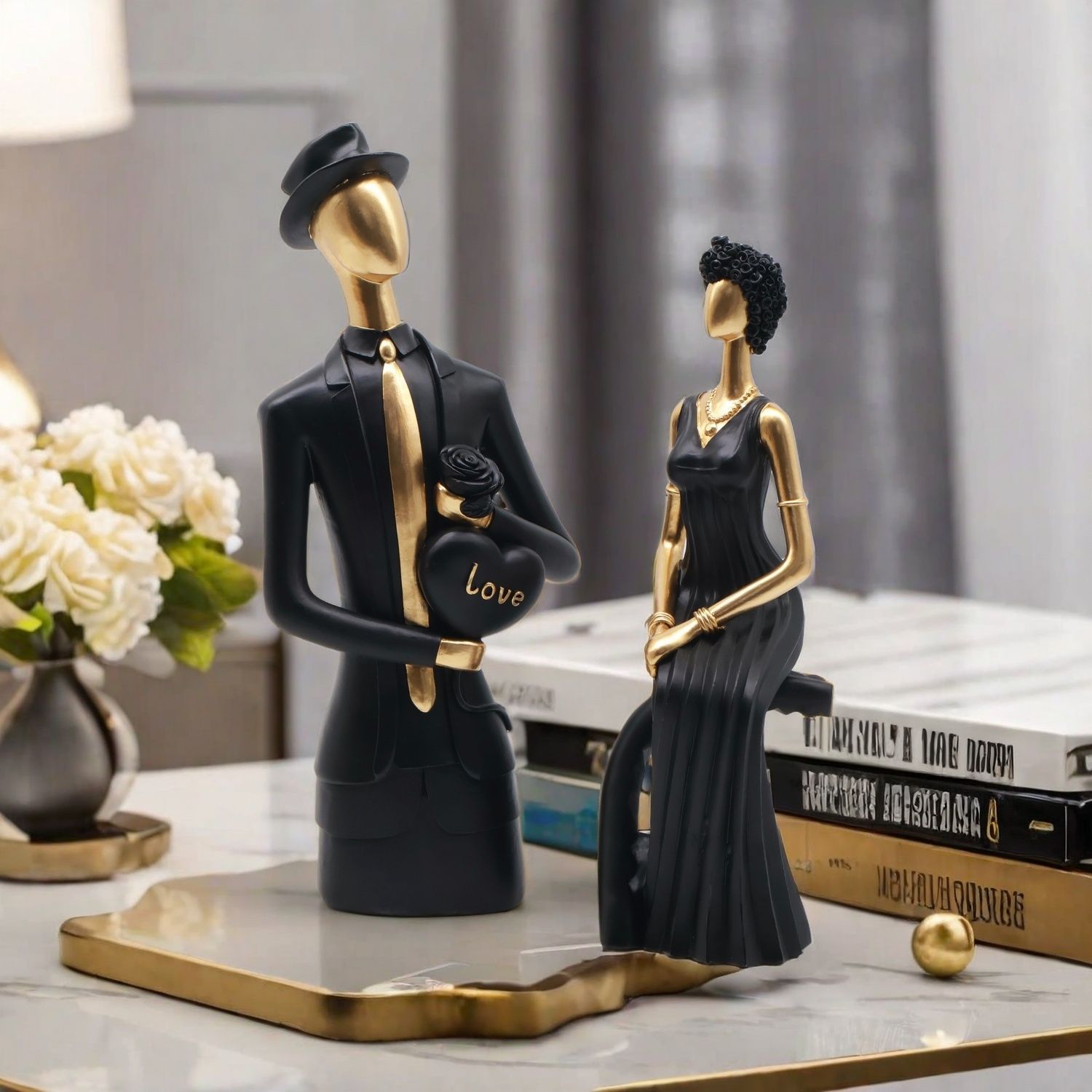 Sculpture décorative en résine - Resin Art Wedding Gift avis et prix