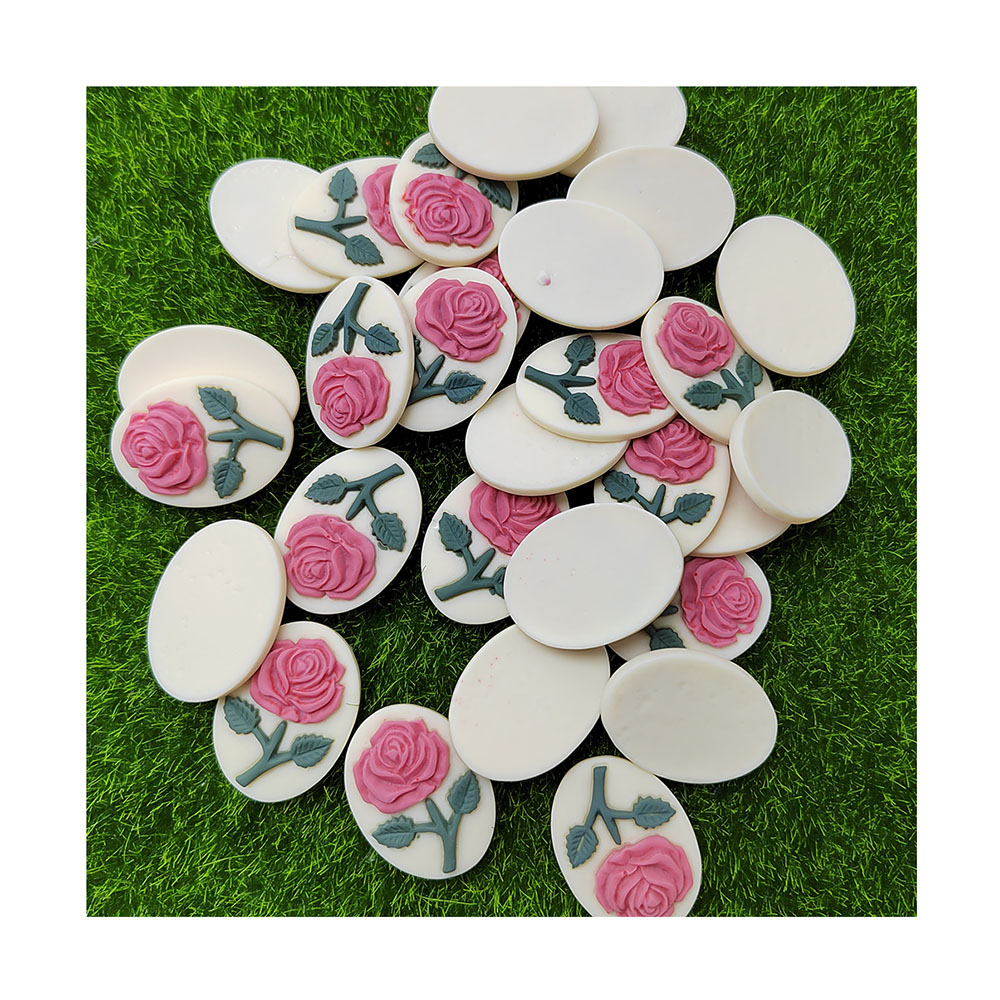 Breloque camée rose en résine  - Resin Art Alphabet avis et prix